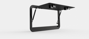 Preview: Explore Glazing Seitenklappfenster für Suzuki Samurai SJ413, 617 x 355 mm, dunkel-grau